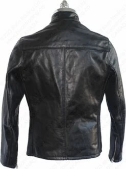 Schott NYC Cowhide Casual Racer Leather Jacket STYLE: 654 -Bison Trading Shop schott 654 blkm 13