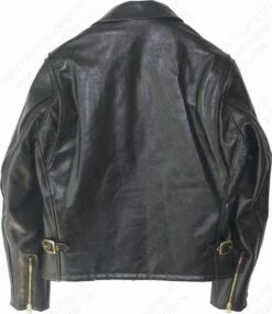 Schott NYC Men's Classic Horsehide Black Racer Motorcycle Leather Jacket With Spread Collar STYLE: 689H 32 Schott NYC Men's Classic Horsehide Black Racer Motorcycle Leather Jacket With Spread Collar STYLE: 689H -Bison Trading Shop schott 689h 38 12