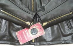 Schott NYC Men's Classic Horsehide Black Racer Motorcycle Leather Jacket With Spread Collar STYLE: 689H 39 Schott NYC Men's Classic Horsehide Black Racer Motorcycle Leather Jacket With Spread Collar STYLE: 689H -Bison Trading Shop schott 689h 38 27