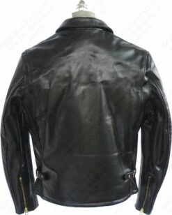 Schott NYC Men's Classic Horsehide Black Racer Motorcycle Leather Jacket With Spread Collar STYLE: 689H 24 Schott NYC Men's Classic Horsehide Black Racer Motorcycle Leather Jacket With Spread Collar STYLE: 689H -Bison Trading Shop schott 689h 40 13