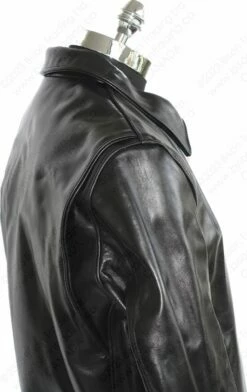 Schott NYC Men's Classic Horsehide Black Racer Motorcycle Leather Jacket With Spread Collar STYLE: 689H 30 Schott NYC Men's Classic Horsehide Black Racer Motorcycle Leather Jacket With Spread Collar STYLE: 689H -Bison Trading Shop schott 689h 40 19