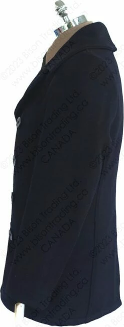 Schott NYC Classic Melton Wool Navy Pea Coat STYLE: 740 36 Schott NYC Classic Melton Wool Navy Pea Coat STYLE: 740 -Bison Trading Shop schott 740 38 30 12