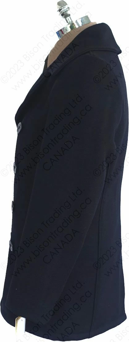 Schott NYC Classic Melton Wool Navy Pea Coat STYLE: 740 17 Schott NYC Classic Melton Wool Navy Pea Coat STYLE: 740 - Image 15