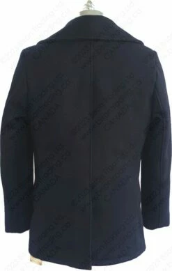 Schott NYC Classic Melton Wool Navy Pea Coat STYLE: 740 37 Schott NYC Classic Melton Wool Navy Pea Coat STYLE: 740 -Bison Trading Shop schott 740 38 30 13