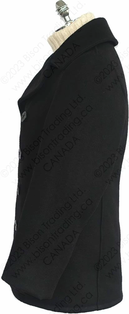 Schott NYC Classic Melton Wool Navy Pea Coat STYLE: 740 11 Schott NYC Classic Melton Wool Navy Pea Coat STYLE: 740 - Image 9