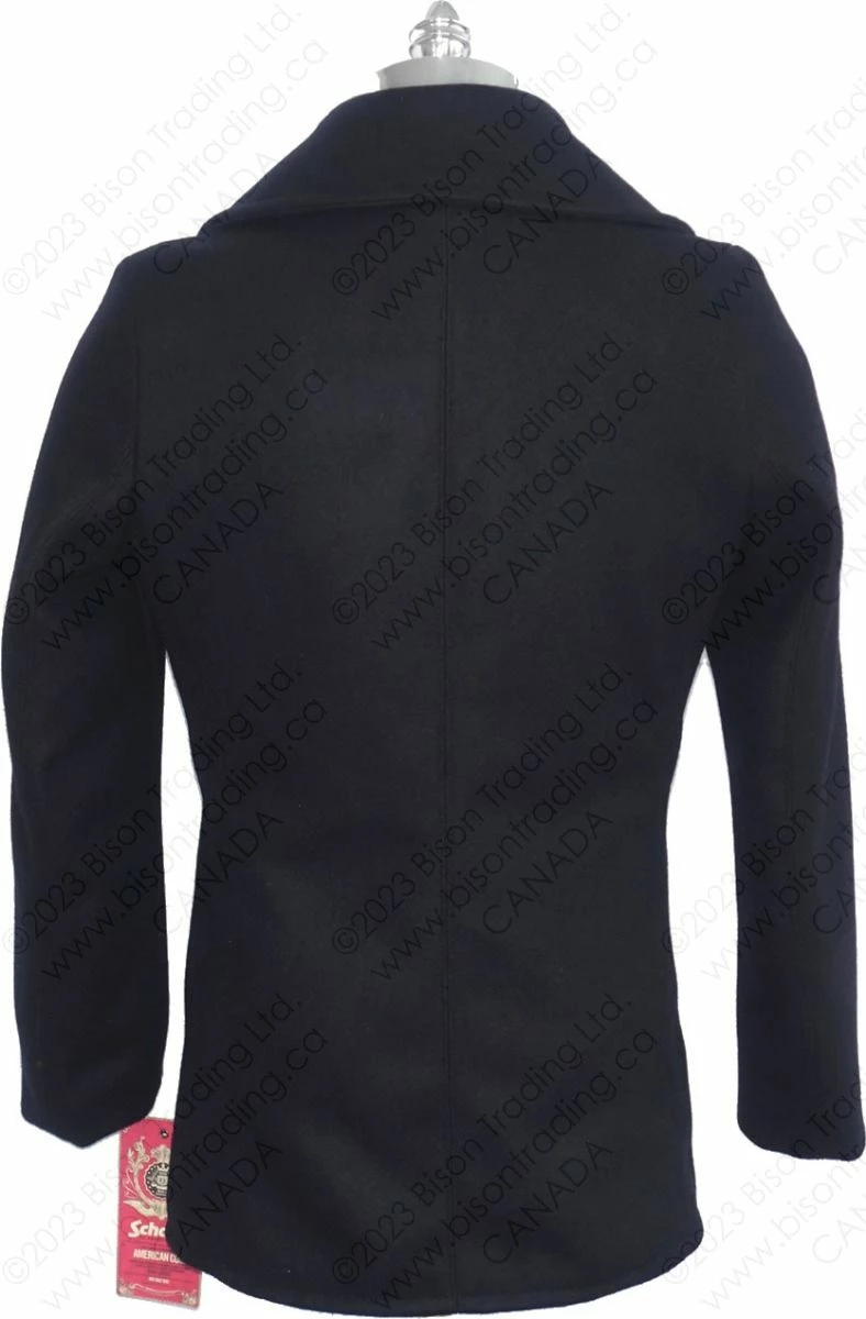 Schott NYC 24 Oz. Slim Fit Fashion Pea Coat STYLE: 751 5 Schott NYC 24 Oz. Slim Fit Fashion Pea Coat STYLE: 751 - Image 3