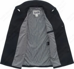 Schott NYC 24 Oz. Slim Fit Fashion Pea Coat STYLE: 751 37 Schott NYC 24 Oz. Slim Fit Fashion Pea Coat STYLE: 751 -Bison Trading Shop schott 751 s 23