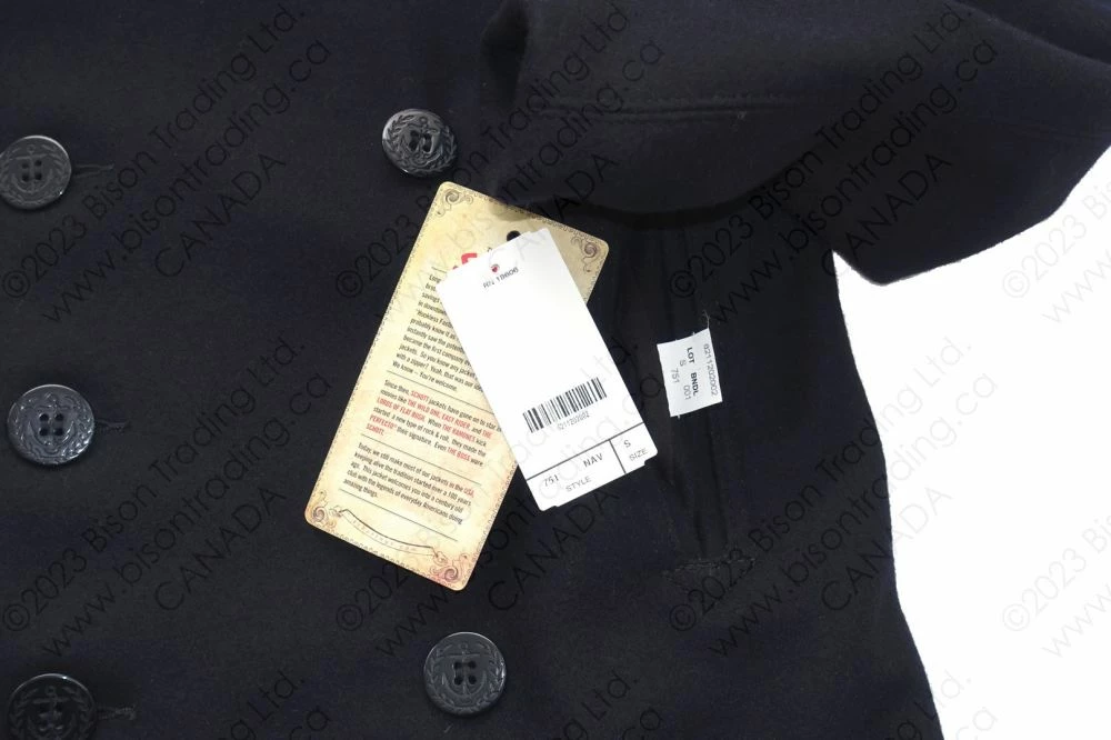 Schott NYC 24 Oz. Slim Fit Fashion Pea Coat STYLE: 751 22 Schott NYC 24 Oz. Slim Fit Fashion Pea Coat STYLE: 751 - Image 20