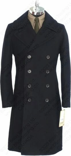 Schott NYC Men's Naval Officers Long Overcoat STYLE: 790