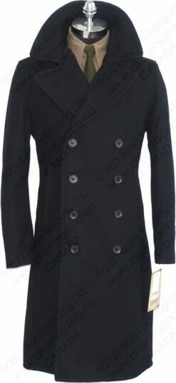 Schott NYC Men's Naval Officers Long Overcoat STYLE: 790 26 Schott NYC Men's Naval Officers Long Overcoat STYLE: 790 -Bison Trading Shop schott 790 l 15