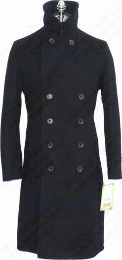 Schott NYC Men's Naval Officers Long Overcoat STYLE: 790 27 Schott NYC Men's Naval Officers Long Overcoat STYLE: 790 -Bison Trading Shop schott 790 l 16