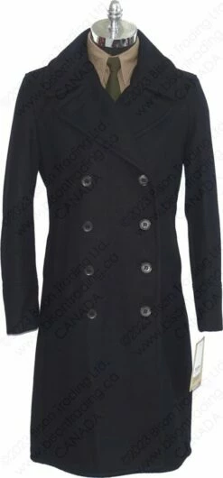 Schott NYC Men's Naval Officers Long Overcoat STYLE: 790 30 Schott NYC Men's Naval Officers Long Overcoat STYLE: 790 -Bison Trading Shop schott 790 l 19