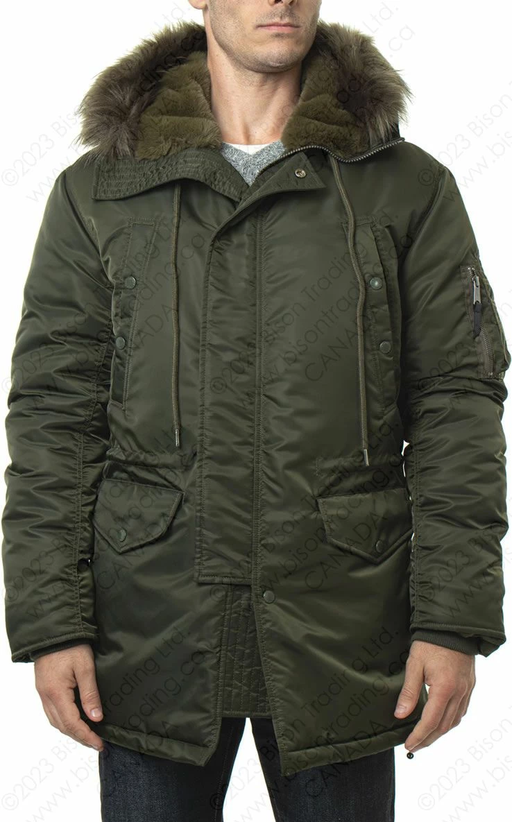 Schott NYC Men's N3B Parka STYLE: 9238 3 Schott NYC Men's N3B Parka STYLE: 9238
