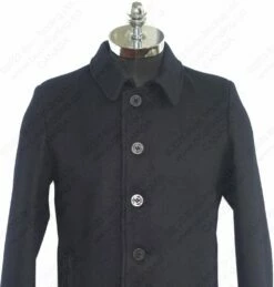 Schott NYC Single Breasted Officer's Coat STYLE: C729NE -Bison Trading Shop schott c729ne s 16