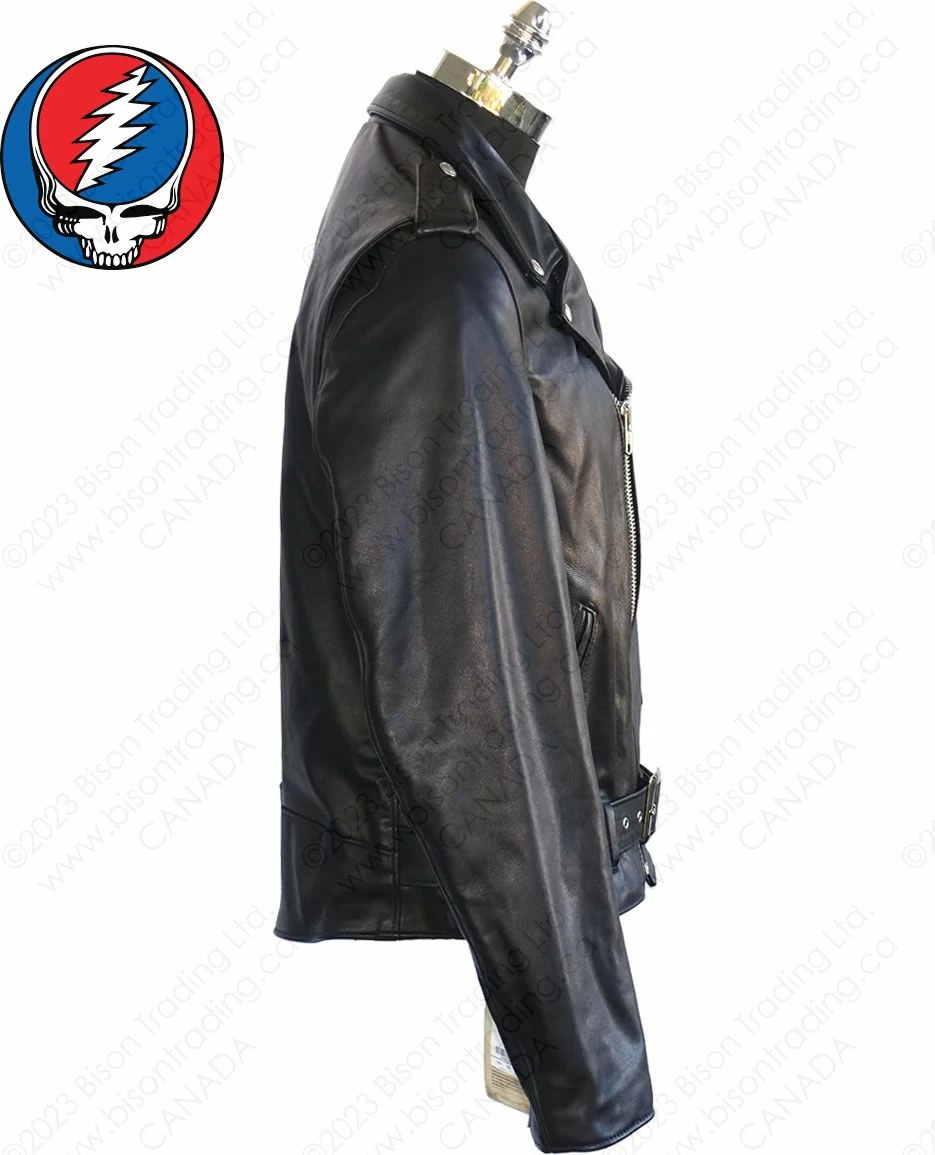 Schott NYC X Grateful Dead Cowhide Fitted Motorcycle Jacket STYLE: GD51 6 Schott NYC X Grateful Dead Cowhide Fitted Motorcycle Jacket STYLE: GD51 - Image 4