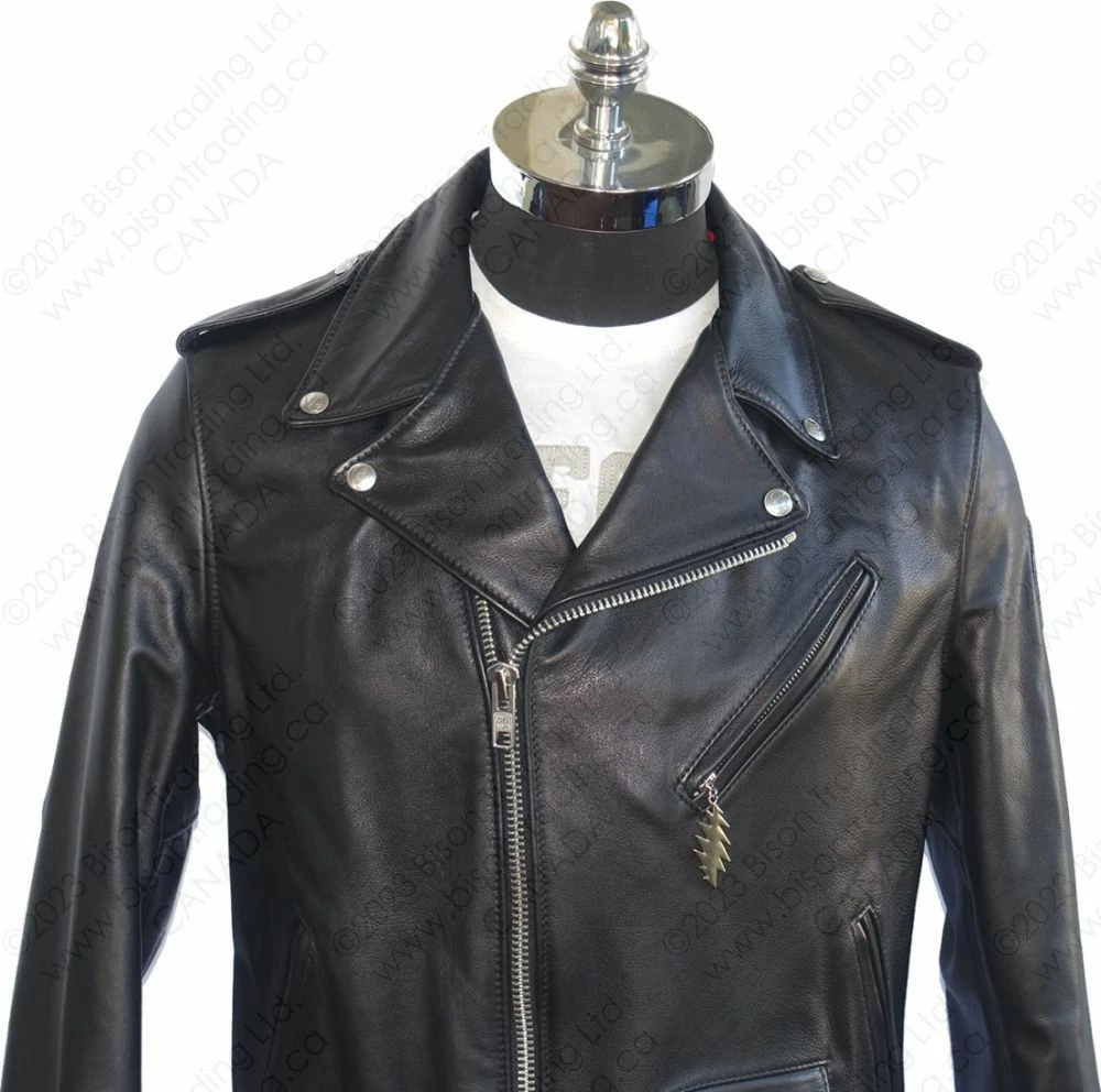 Schott NYC X Grateful Dead Cowhide Fitted Motorcycle Jacket STYLE: GD51 10 Schott NYC X Grateful Dead Cowhide Fitted Motorcycle Jacket STYLE: GD51 - Image 8