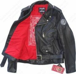 Schott NYC X Grateful Dead Cowhide Fitted Motorcycle Jacket STYLE: GD51 35 Schott NYC X Grateful Dead Cowhide Fitted Motorcycle Jacket STYLE: GD51 -Bison Trading Shop schott gd51 l 24