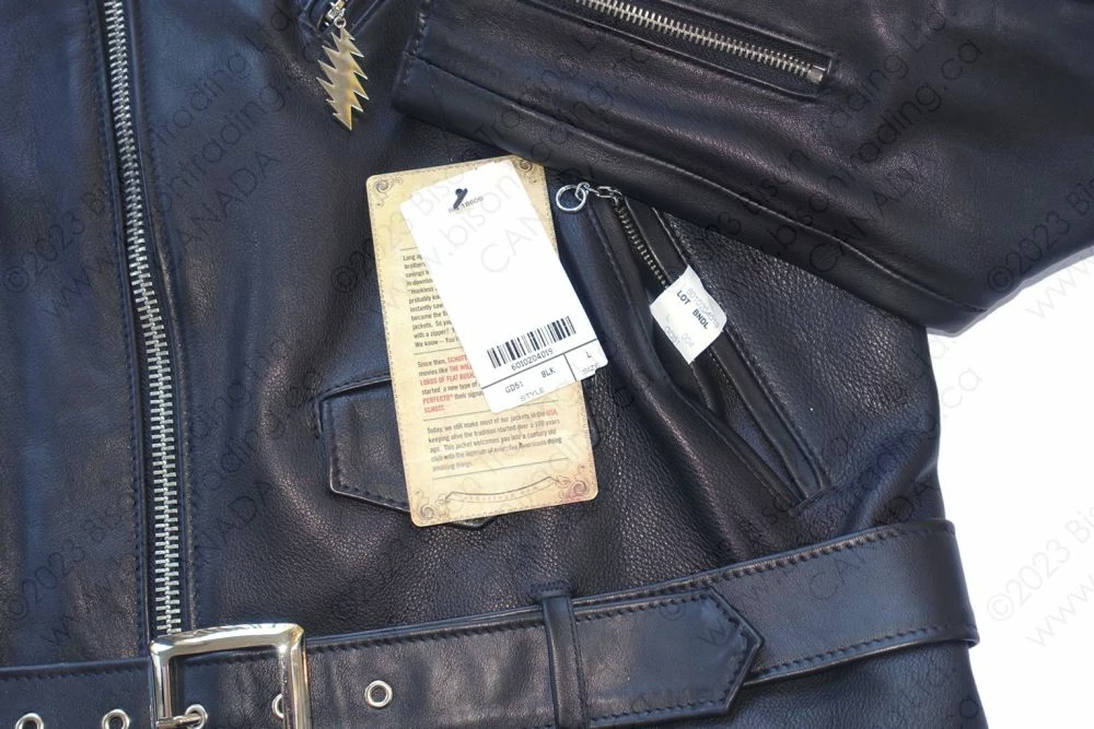 Schott NYC X Grateful Dead Cowhide Fitted Motorcycle Jacket STYLE: GD51 20 Schott NYC X Grateful Dead Cowhide Fitted Motorcycle Jacket STYLE: GD51 - Image 18