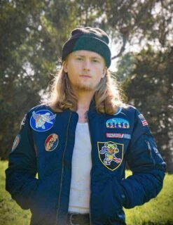 Schott NYC X Grateful Dead MA-1 Nylon Flight Jacket STYLE: GD92 Navy 41 Schott NYC X Grateful Dead MA-1 Nylon Flight Jacket STYLE: GD92 Navy -Bison Trading Shop schott gd92 navy 4