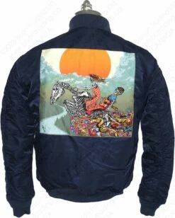 Schott NYC X Grateful Dead MA-1 Nylon Flight Jacket STYLE: GD92 Navy 24 Schott NYC X Grateful Dead MA-1 Nylon Flight Jacket STYLE: GD92 Navy -Bison Trading Shop schott gd92 navy m 13