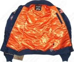 Schott NYC X Grateful Dead MA-1 Nylon Flight Jacket STYLE: GD92 Navy 31 Schott NYC X Grateful Dead MA-1 Nylon Flight Jacket STYLE: GD92 Navy -Bison Trading Shop schott gd92 navy m 23