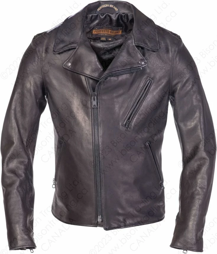 Schott NYC Raven - Lightweight Vegetable Tanned Lambskin Perfecto® Leather Jacket STYLE: P213 15 Schott NYC Raven - Lightweight Vegetable Tanned Lambskin Perfecto® Leather Jacket STYLE: P213 - Image 13