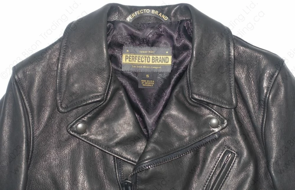 Schott NYC Raven - Lightweight Vegetable Tanned Lambskin Perfecto® Leather Jacket STYLE: P213 11 Schott NYC Raven - Lightweight Vegetable Tanned Lambskin Perfecto® Leather Jacket STYLE: P213 - Image 9