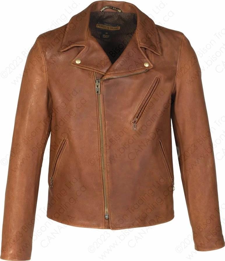 Schott NYC Raven - Lightweight Vegetable Tanned Lambskin Perfecto® Leather Jacket STYLE: P213 18 Schott NYC Raven - Lightweight Vegetable Tanned Lambskin Perfecto® Leather Jacket STYLE: P213 - Image 16