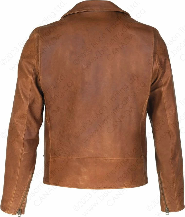 Schott NYC Raven - Lightweight Vegetable Tanned Lambskin Perfecto® Leather Jacket STYLE: P213 19 Schott NYC Raven - Lightweight Vegetable Tanned Lambskin Perfecto® Leather Jacket STYLE: P213 - Image 17