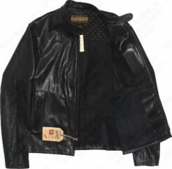 Schott NYC Mission - Men's Leather Jacket STYLE: P571 -Bison Trading Shop schott p571 blk l 13