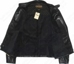 Schott NYC Mission - Men's Leather Jacket STYLE: P571 -Bison Trading Shop schott p571 blk l 14