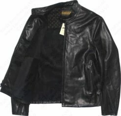Schott NYC Mission - Men's Leather Jacket STYLE: P571 -Bison Trading Shop schott p571 blk l 15