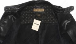 Schott NYC Mission - Men's Leather Jacket STYLE: P571 -Bison Trading Shop schott p571 blk l 23