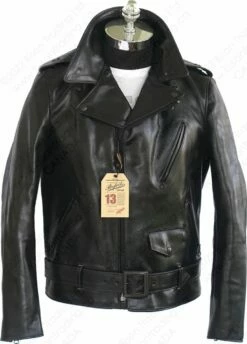 Schott NYC Perfecto® Steerhide Motorcycle Jacket - Horween Chrome Excel Steerhide STYLE: P613S -Bison Trading Shop schott p613s blk l 15