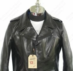 Schott NYC Perfecto® Steerhide Motorcycle Jacket - Horween Chrome Excel Steerhide STYLE: P613S -Bison Trading Shop schott p613s blk l 18
