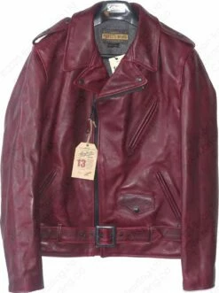 Schott NYC Perfecto® Steerhide Motorcycle Jacket - Horween Chrome Excel Steerhide Burgundy STYLE: P613S
