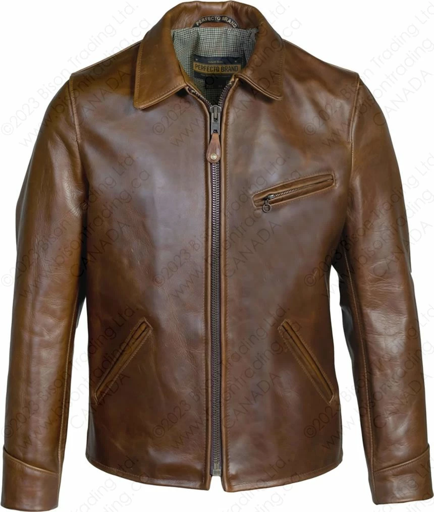 Schott NYC Horween Steerhide Sunset Back Delivery Jacket STYLE: P663 21 Schott NYC Horween Steerhide Sunset Back Delivery Jacket STYLE: P663 - Image 19