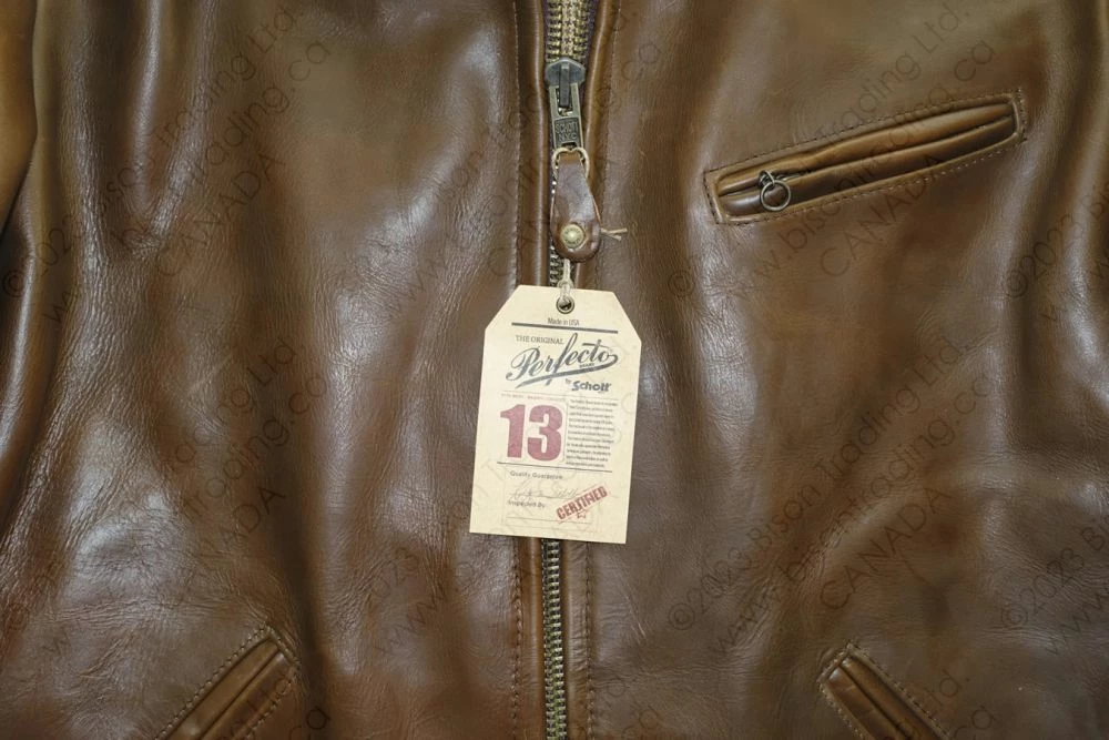 Schott NYC Horween Steerhide Sunset Back Delivery Jacket STYLE: P663 15 Schott NYC Horween Steerhide Sunset Back Delivery Jacket STYLE: P663 - Image 13