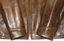 Schott NYC Horween Steerhide Sunset Back Delivery Jacket STYLE: P663 36 Schott NYC Horween Steerhide Sunset Back Delivery Jacket STYLE: P663 -Bison Trading Shop schott p663 brown xl 22