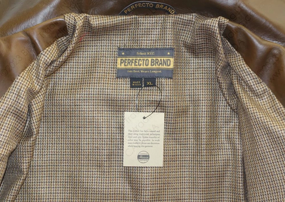 Schott NYC Horween Steerhide Sunset Back Delivery Jacket STYLE: P663 20 Schott NYC Horween Steerhide Sunset Back Delivery Jacket STYLE: P663 - Image 18