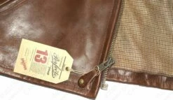 Schott NYC Horween Steerhide Sunset Back Delivery Jacket STYLE: P663 38 Schott NYC Horween Steerhide Sunset Back Delivery Jacket STYLE: P663 -Bison Trading Shop schott p663 brown xl 28