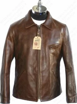 Schott NYC Horween Steerhide Sunset Back Delivery Jacket STYLE: P663 27 Schott NYC Horween Steerhide Sunset Back Delivery Jacket STYLE: P663 -Bison Trading Shop schott p663 xl 22 13