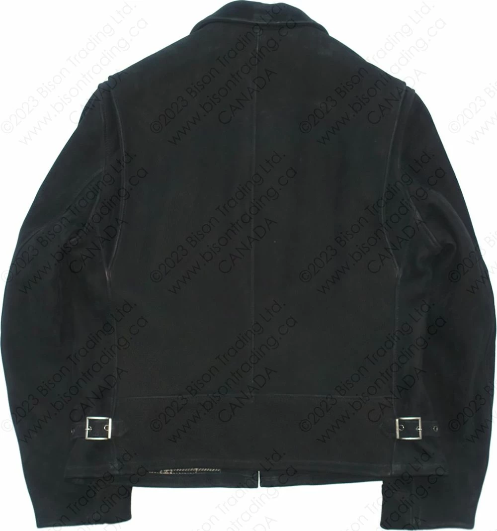 Schott NYC Storm - Heavyweight Oiled Nubuck Leather Delivery Jacket STYLE: P673 Black 15 Schott NYC Storm - Heavyweight Oiled Nubuck Leather Delivery Jacket STYLE: P673 Black - Image 13
