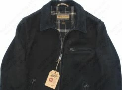 Schott NYC Storm - Heavyweight Oiled Nubuck Leather Delivery Jacket STYLE: P673 Black 35 Schott NYC Storm - Heavyweight Oiled Nubuck Leather Delivery Jacket STYLE: P673 Black -Bison Trading Shop schott p673 blk xl 26