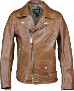 Schott NYC HORWEEN Chrome Excel Steerhide M/C Jacket With Full Removable Belt STYLE: P677