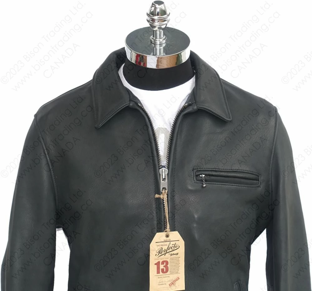 Schott NYC Horween Deer-Touch Cowhide Rider Jacket STYLE: P693 9 Schott NYC Horween Deer-Touch Cowhide Rider Jacket STYLE: P693 - Image 7
