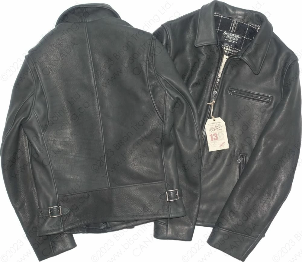 Schott NYC Horween Deer-Touch Cowhide Rider Jacket STYLE: P693 19 Schott NYC Horween Deer-Touch Cowhide Rider Jacket STYLE: P693 - Image 17