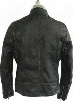Schott NYC Hand Vintaged Cowhide Café Racer Jacket STYLE: PER41 -Bison Trading Shop schott per41 m 13