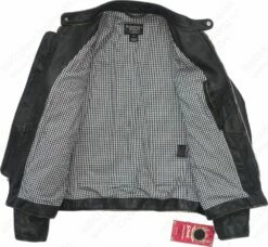 Schott NYC Hand Vintaged Cowhide Café Racer Jacket STYLE: PER41 -Bison Trading Shop schott per41 m 23