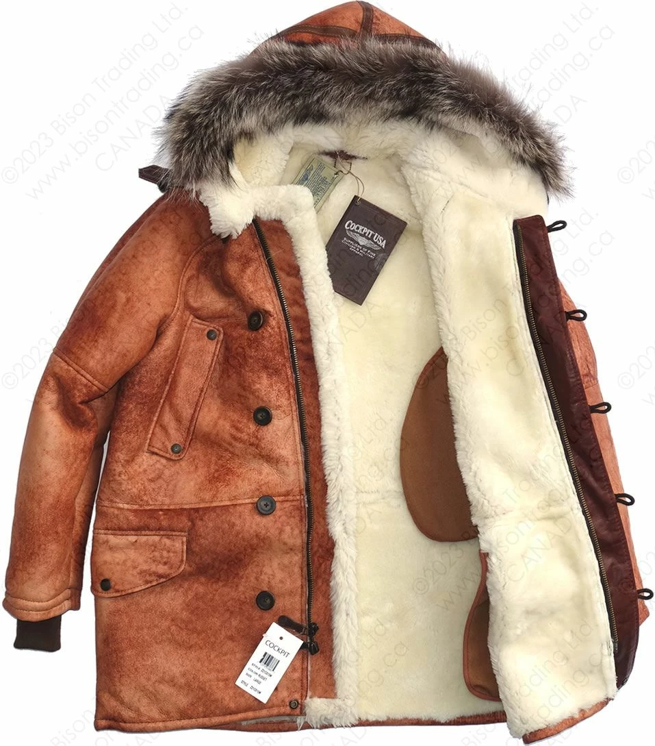 Cockpit USA N3B Sheepskin Parka Z21C015 11 Cockpit USA N3B Sheepskin Parka Z21C015 - Image 9